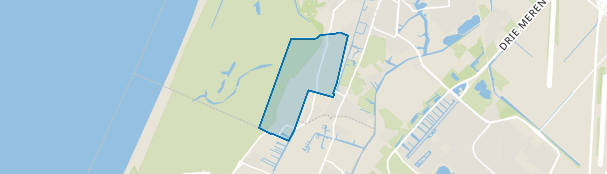 Verspreide huizen Vogelenzang, Vogelenzang map