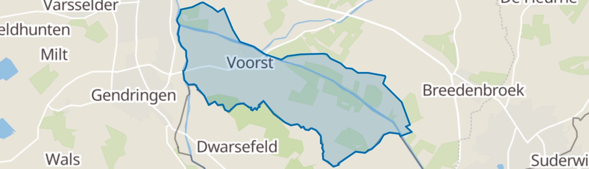 Voorst (Gem. Oude IJsselstreek) map