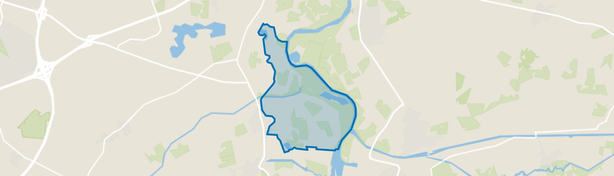 Verspreide huizen langs de IJssel Voorster Klei, Voorst (Gem. Voorst) map