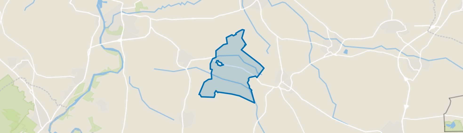 Verspreide huizen Linde, Mossel en Wildenborch, Vorden map