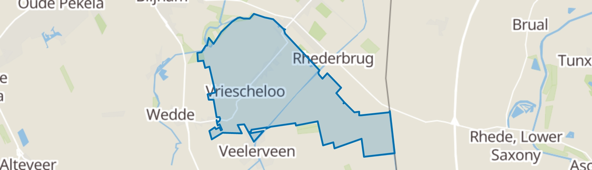 Vriescheloo map