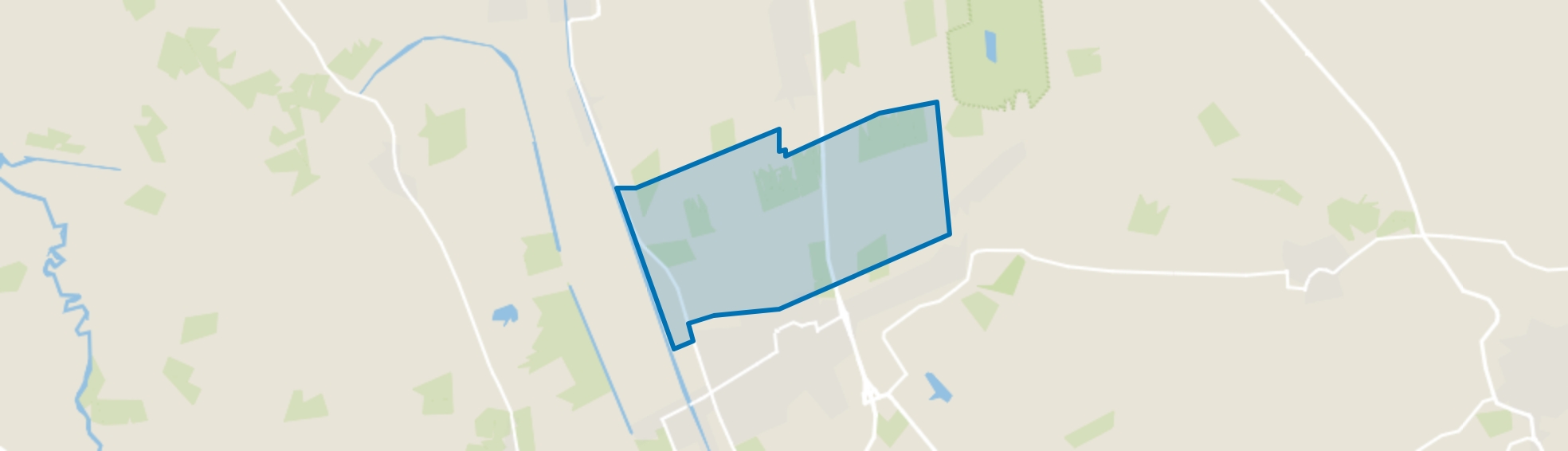 Verspreide huizen ten noorden van Vriezenveen, Vriezenveen map