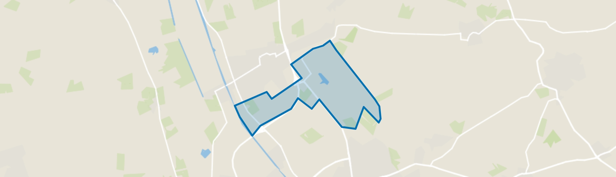 Verspreide huizen ten zuiden van Vriezenveen, Vriezenveen map