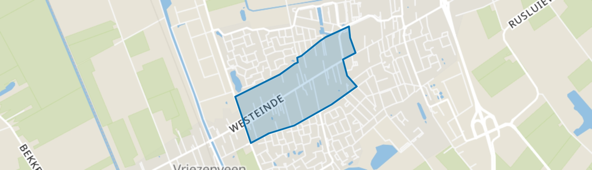 Vriezenveen Westeinde, Vriezenveen map