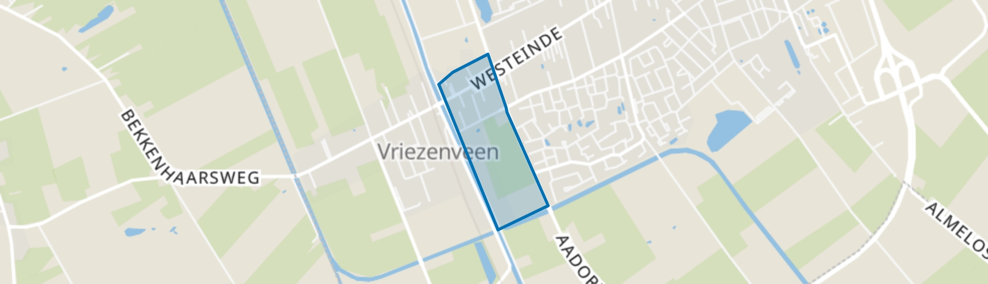 West ten oosten Kanaal, Vriezenveen map