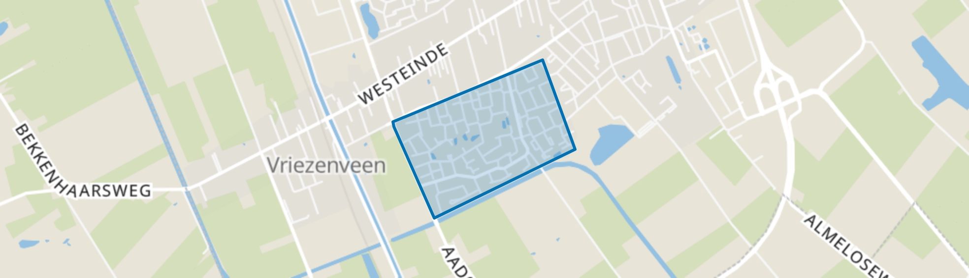 Westerweilanden-Elzenhoek, Vriezenveen map