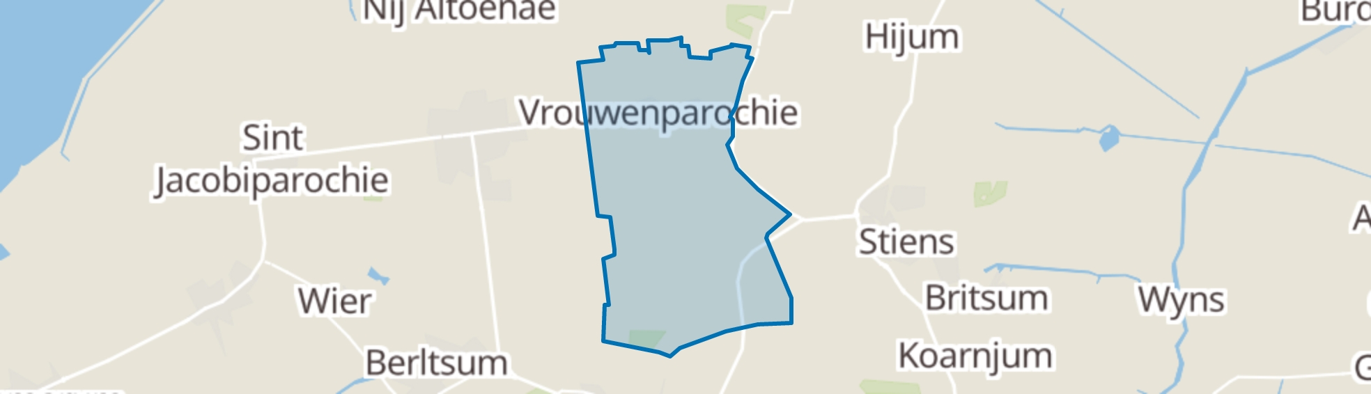 Vrouwenparochie map