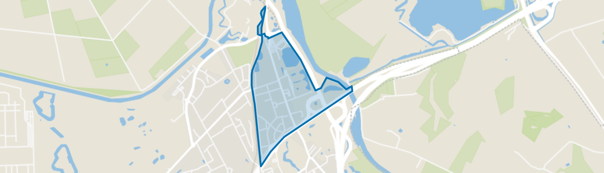 Taalstraat en omgeving, Vught map