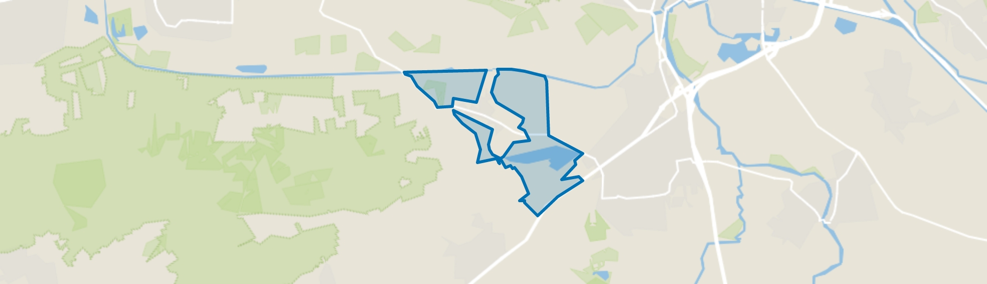 Verspreide huizen Cromvoirt, Vught map