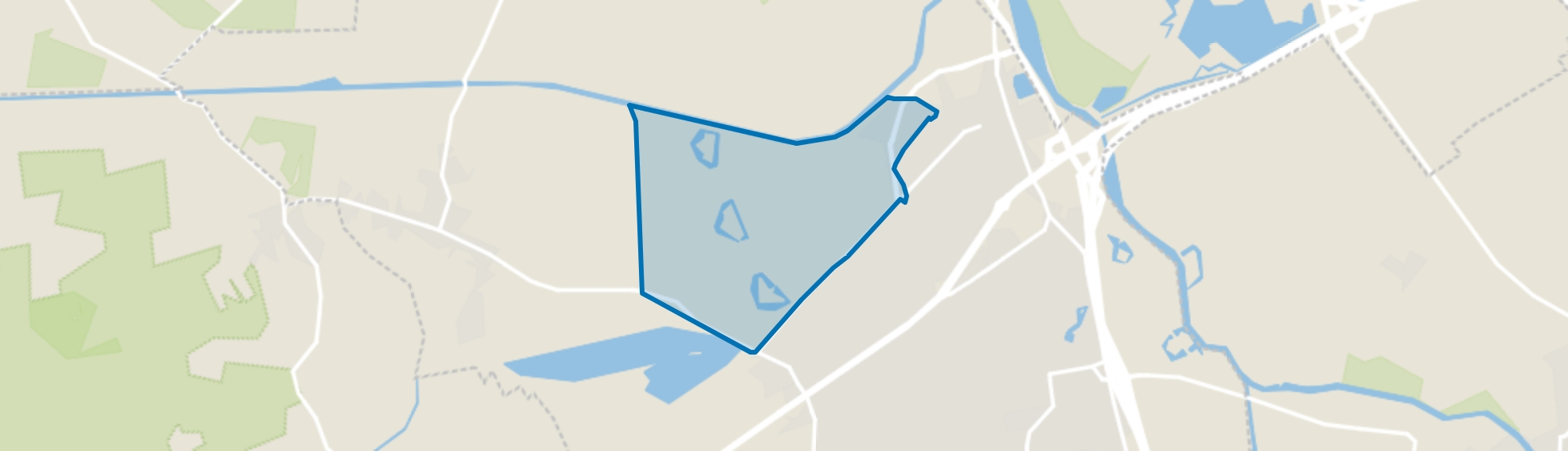 Vughtse Heide en Lunetten, Vught map