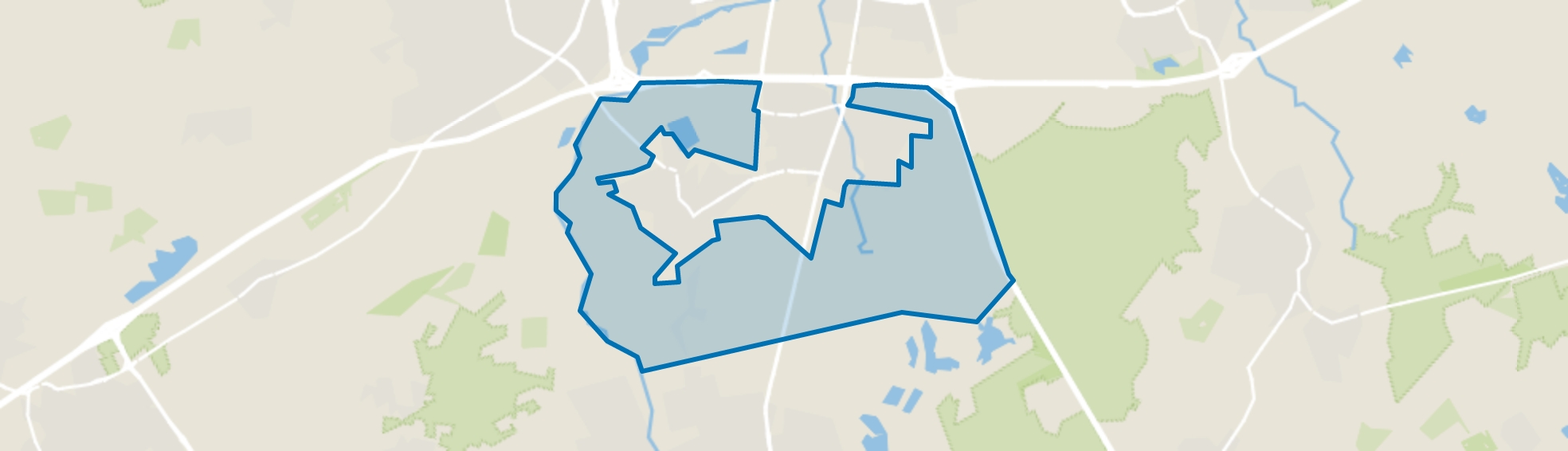 Verspreide huizen, Waalre map