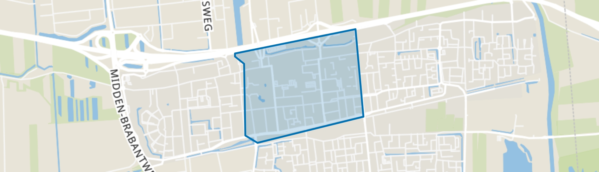 Centrum, Waalwijk map