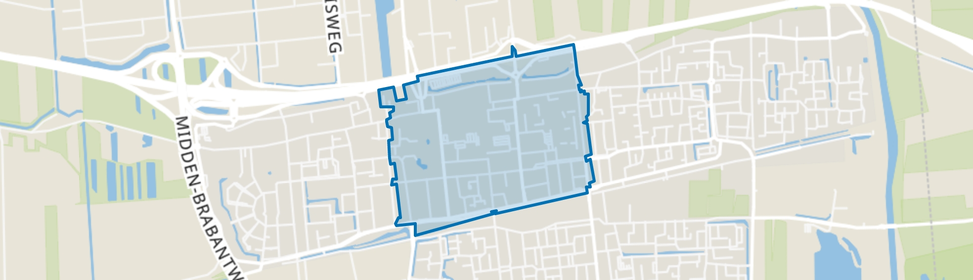 Centrum, Waalwijk map