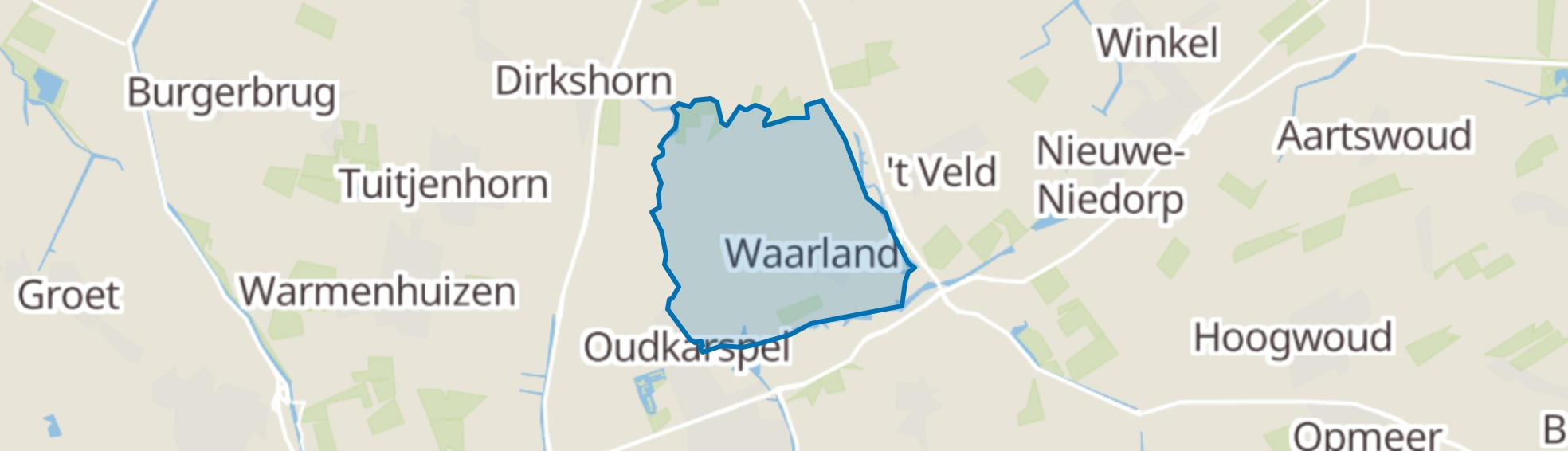 Waarland map