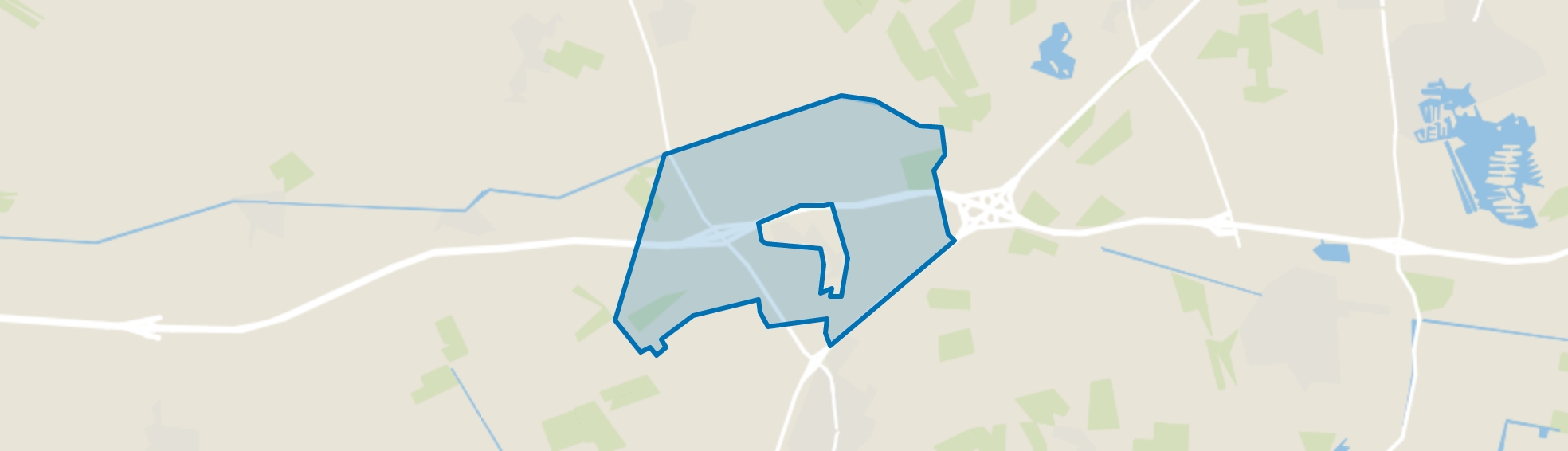 Verspreide huizen Wachtum, Wachtum map