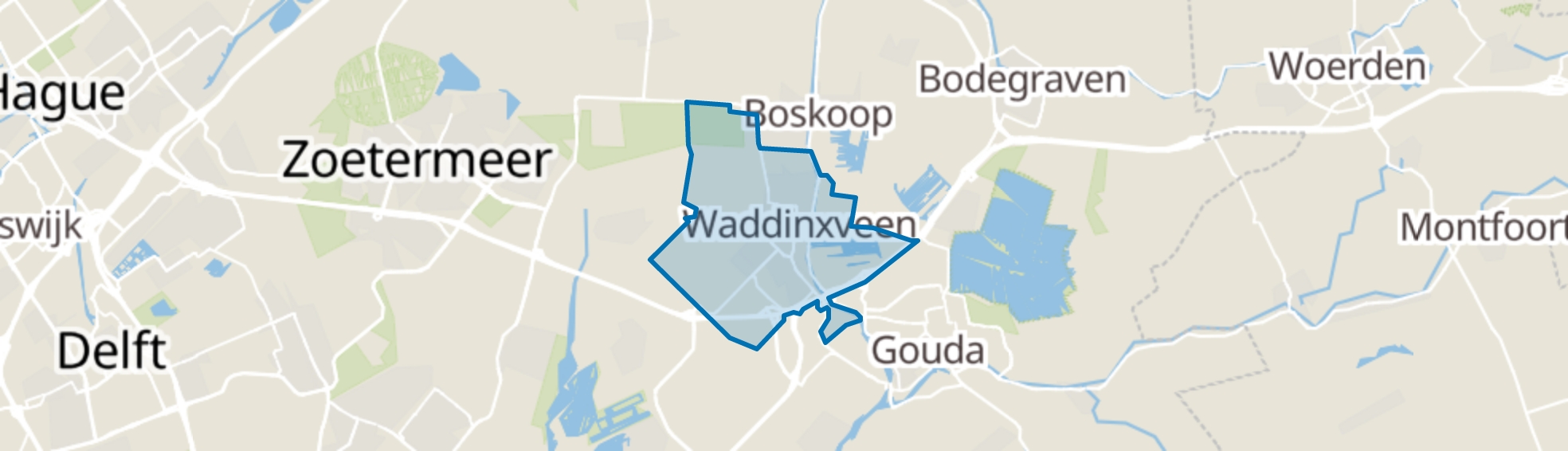 Waddinxveen map