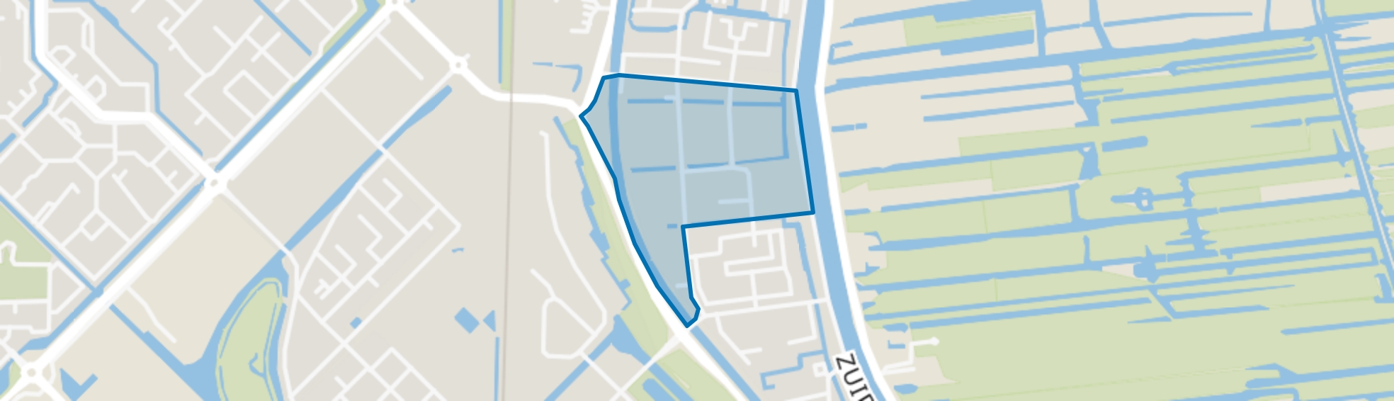 Bedrijventerrein Mercuriusweg, Waddinxveen map