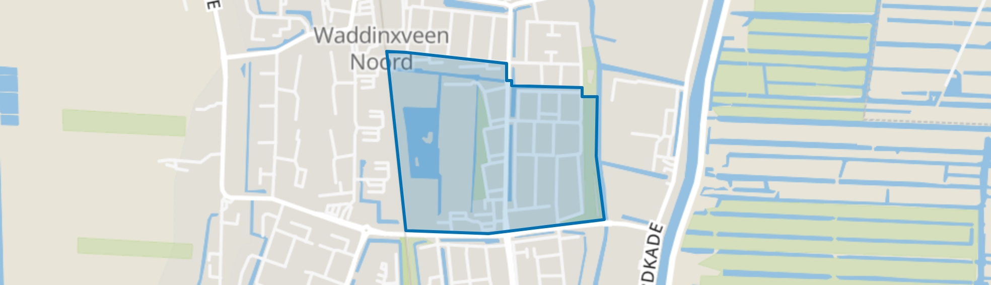 Oranjewijk Noord, Waddinxveen map