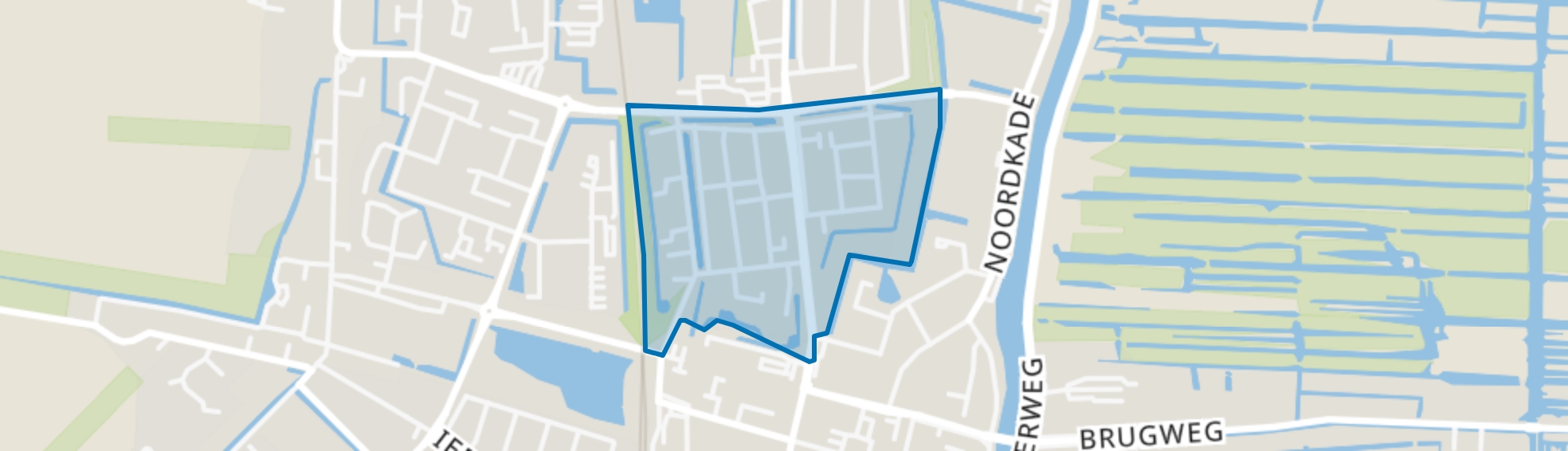 Oranjewijk Zuid, Waddinxveen map