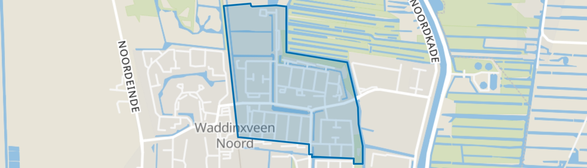 Vondelwijk, Waddinxveen map