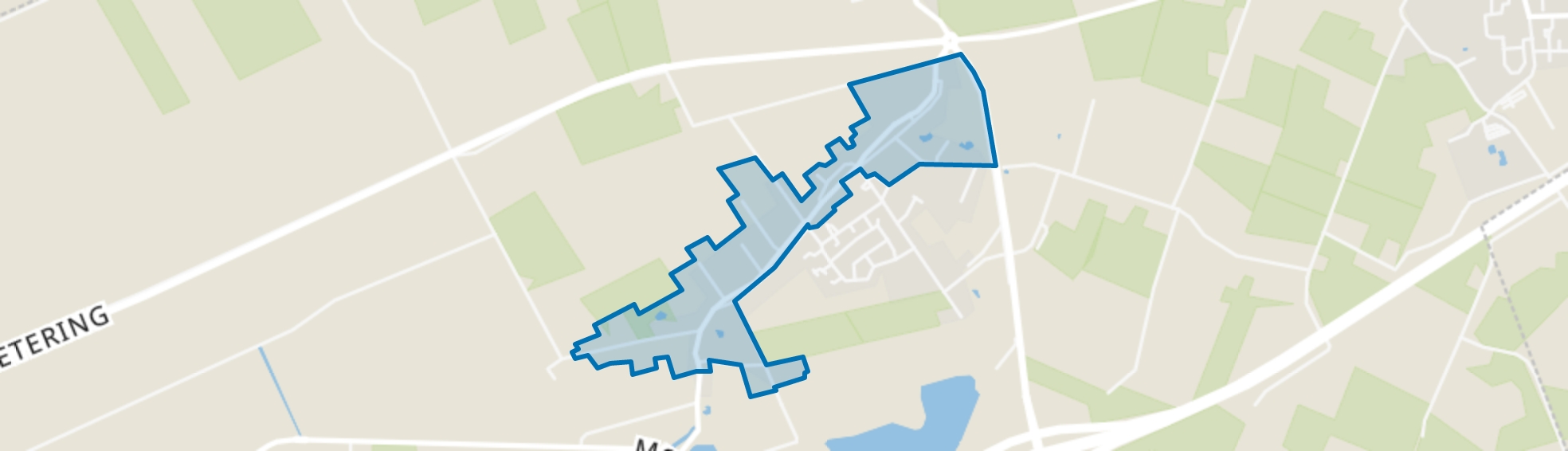 Wagenberg noordwest, Wagenberg map