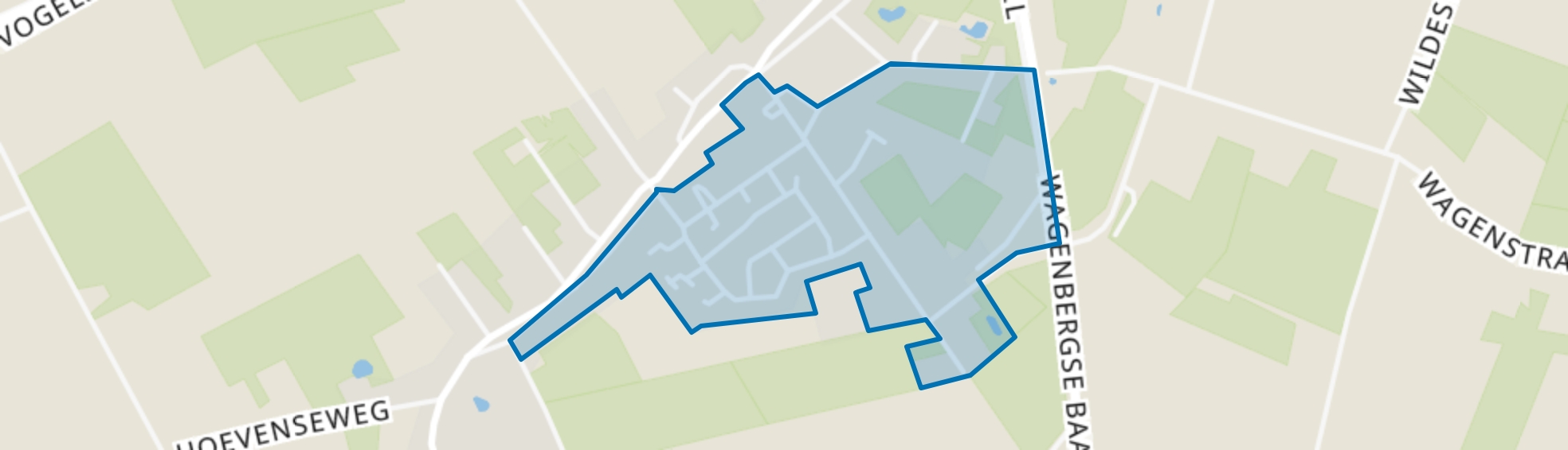 Wagenberg zuidoost, Wagenberg map