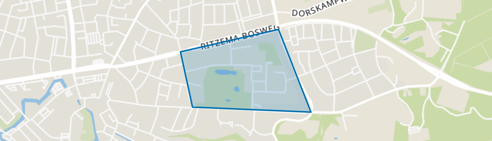 De Dreijen, Wageningen map