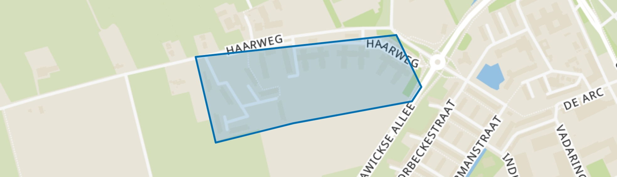 Haarweg, Wageningen map
