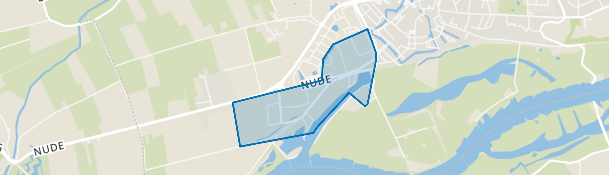 Nudepark, Rijnhaven en Industrieweg, Wageningen map