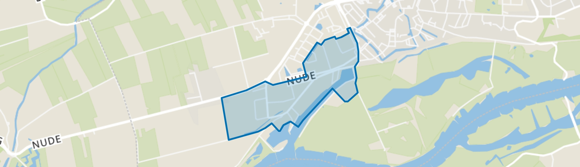 Nudepark, Rijnhaven en Industrieweg, Wageningen map