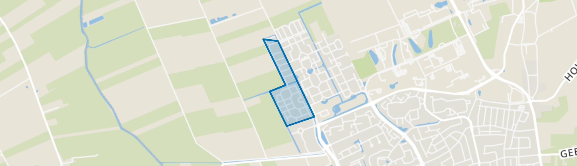 Rietveldbuurt, Wageningen map