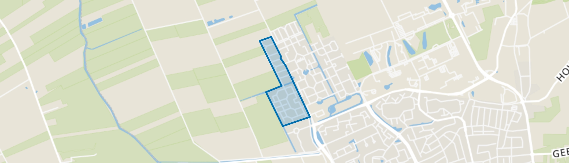 Rietveldbuurt, Wageningen map