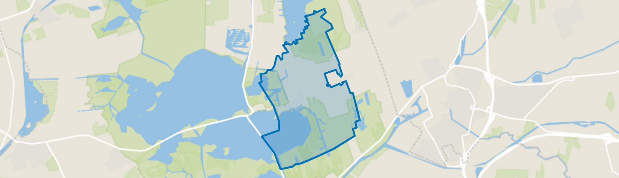 Buitengebied Wanneperveen, Wanneperveen map