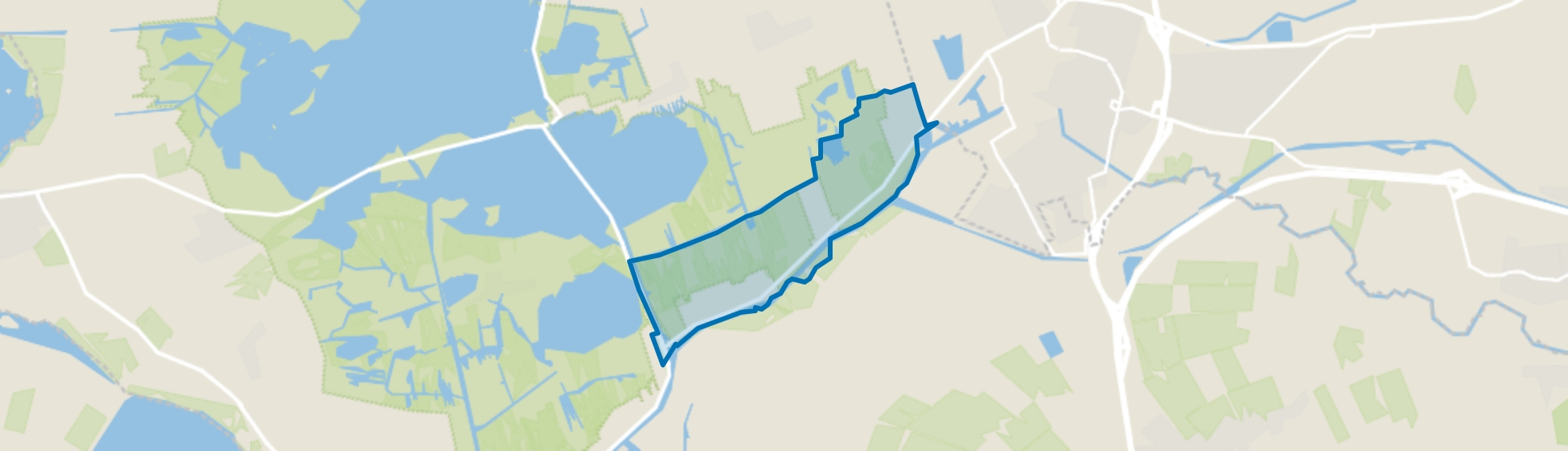 Verspreide huizen Zomerdijk, Wanneperveen map