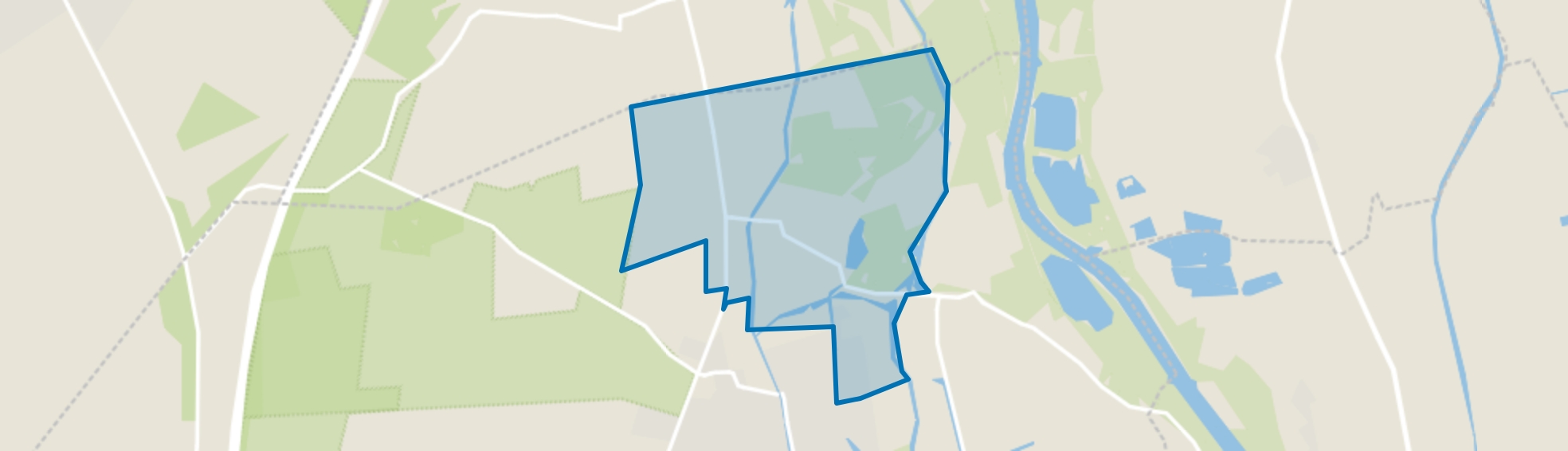 Verspreide huizen Wapenveld-Noord, Wapenveld map