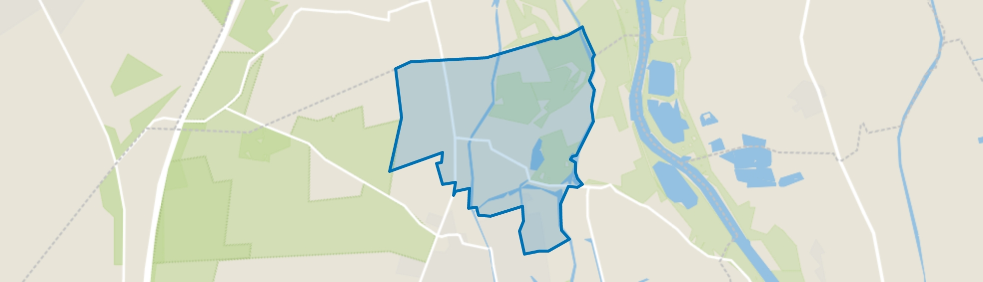 Verspreide huizen Wapenveld-Noord, Wapenveld map