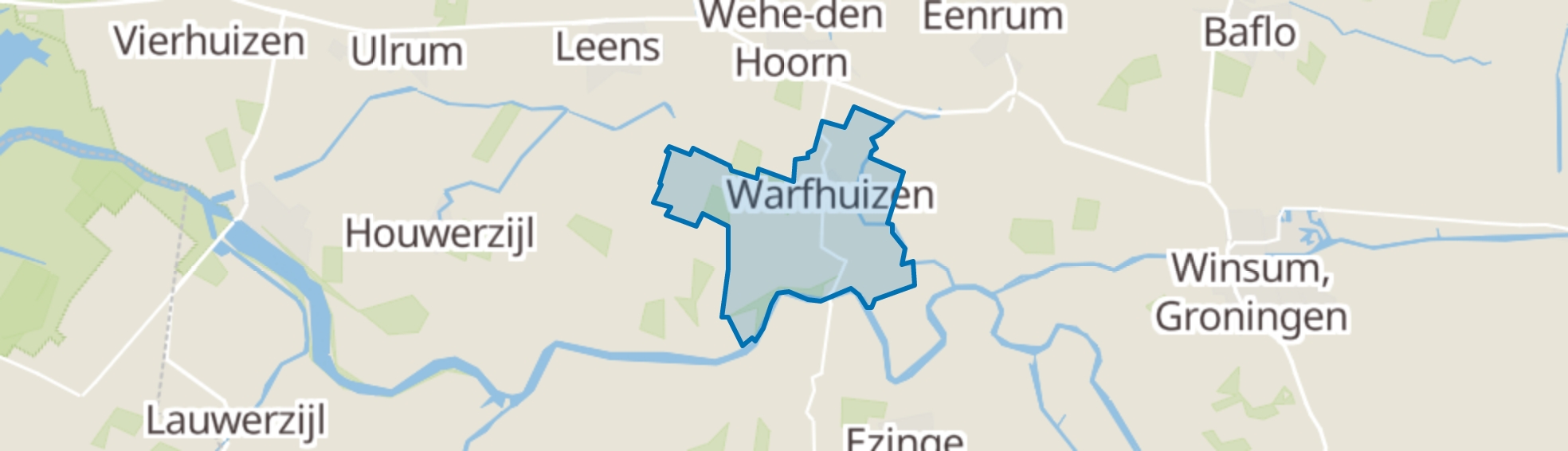 Warfhuizen map