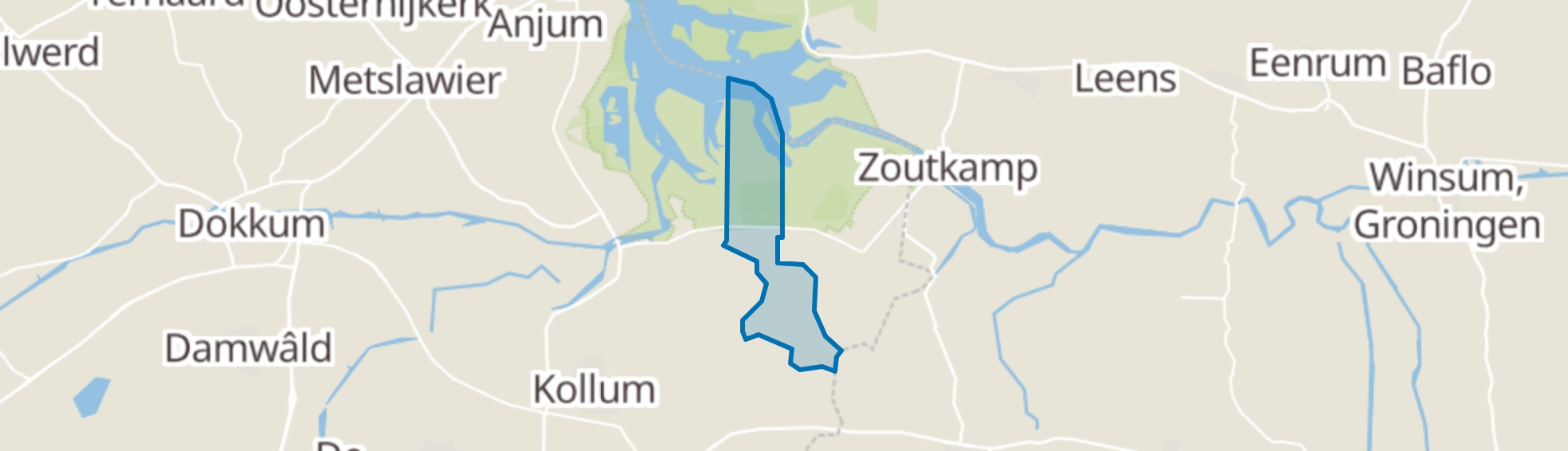 Warfstermolen map