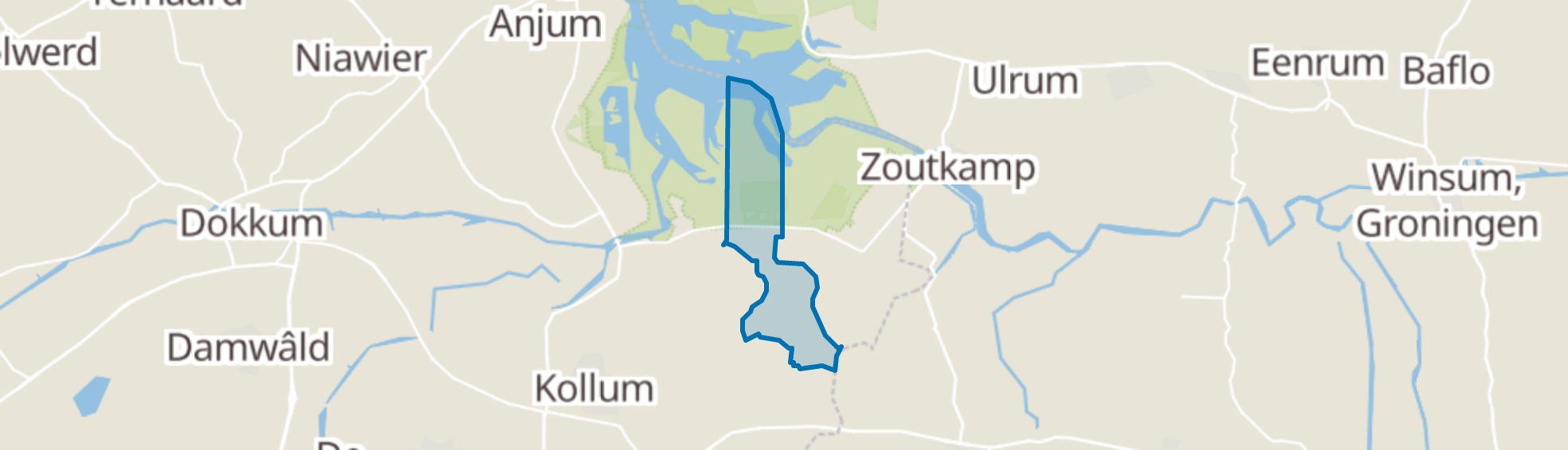 Warfstermolen map