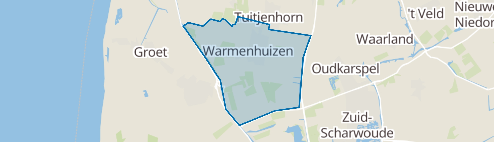 Warmenhuizen map