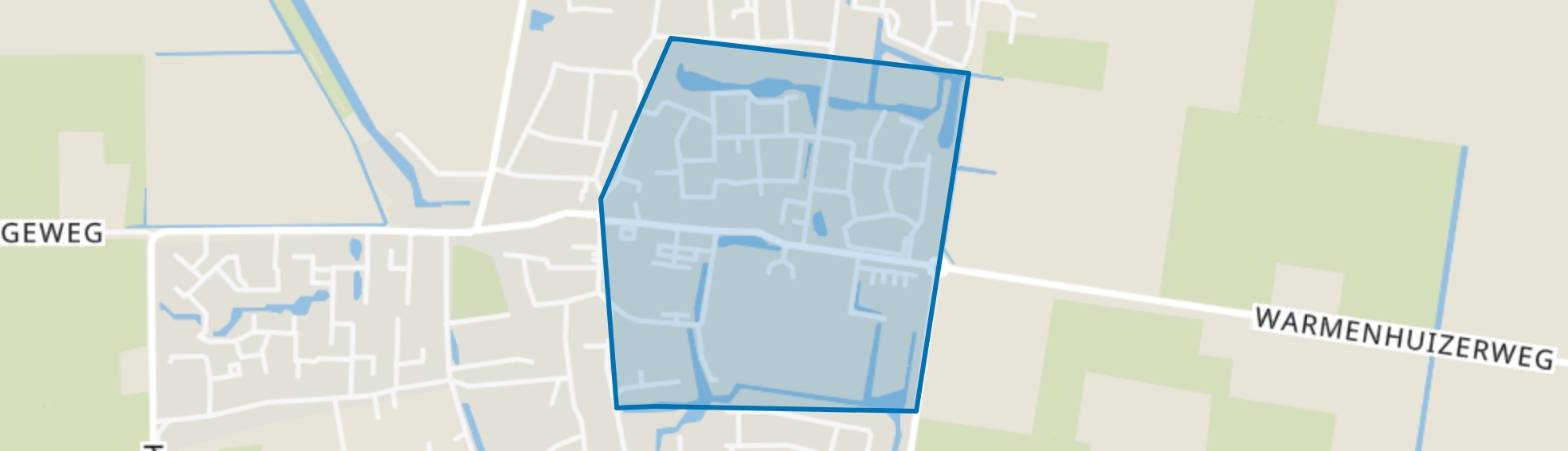Debbemeer-Zuid, Warmenhuizen map