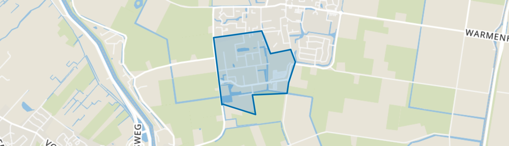 Oudevaart-Zuid, Warmenhuizen map