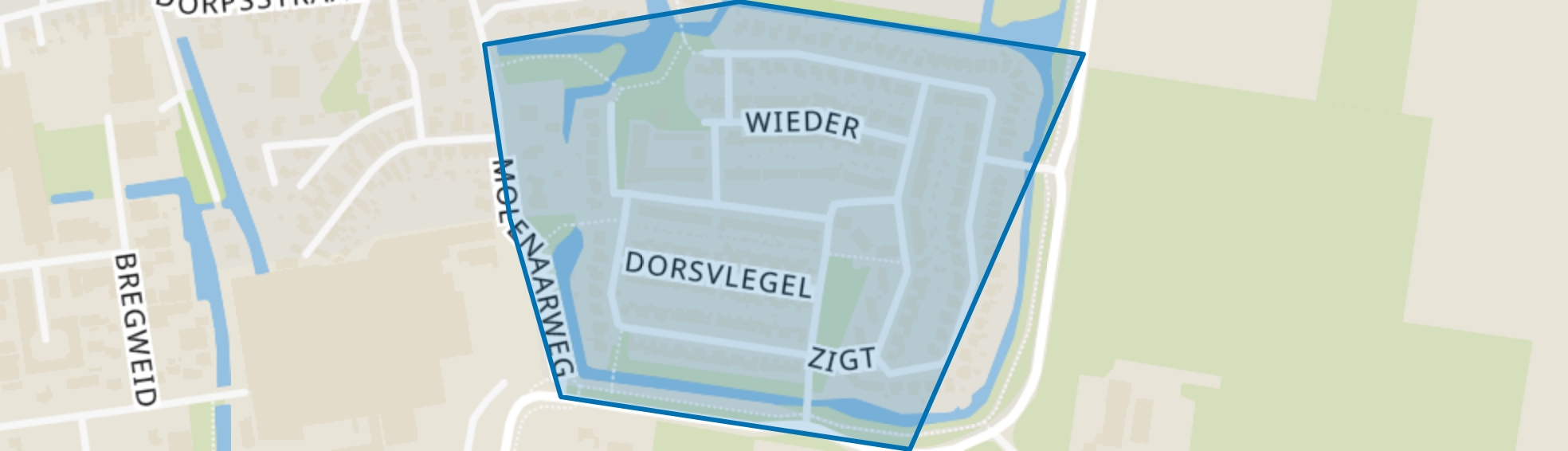 Warmenhuizen-Zuid, Warmenhuizen map