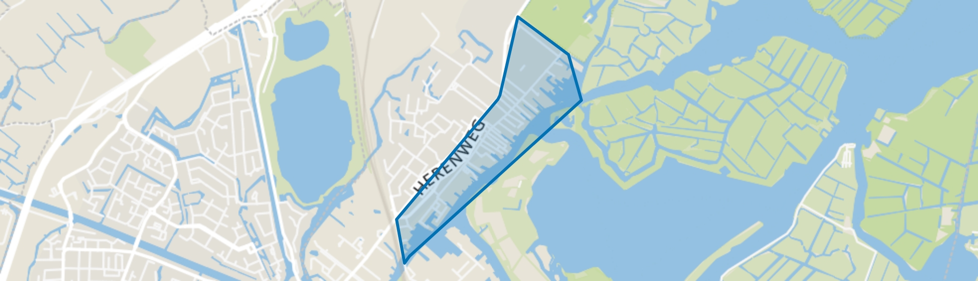 Middelbuurt, Warmond map