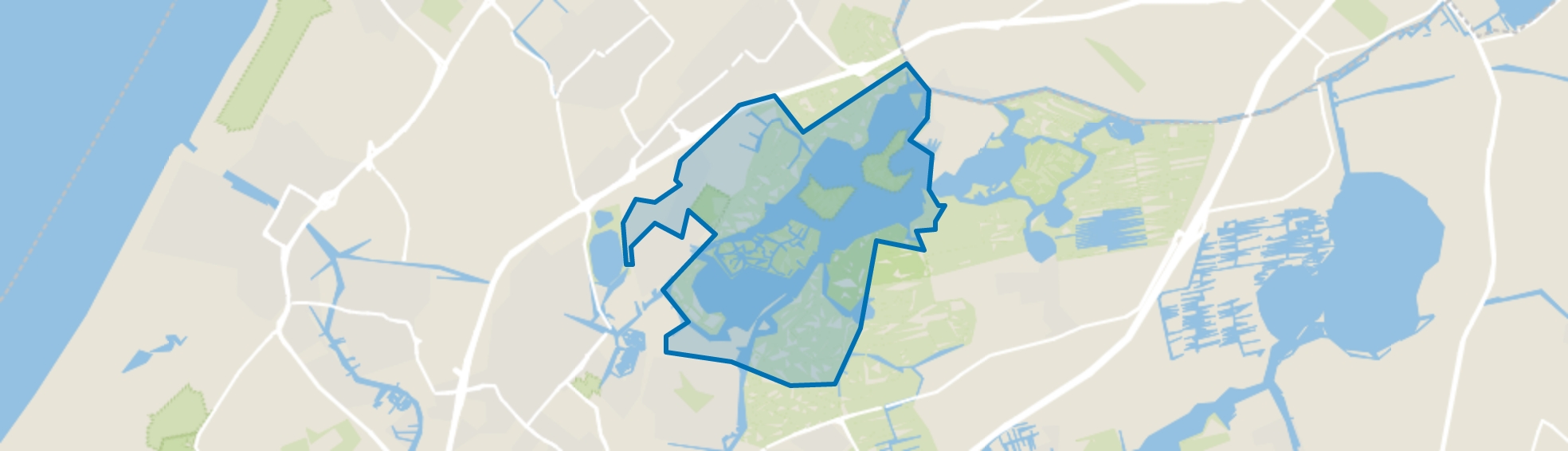 Warmond buitengebied-Oosteinde, Warmond map