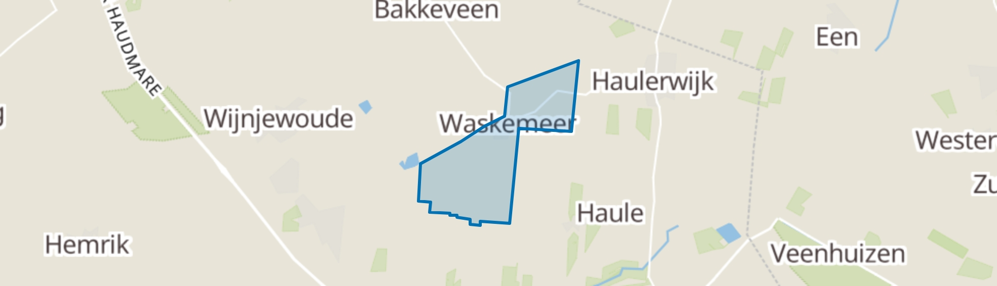 Waskemeer map