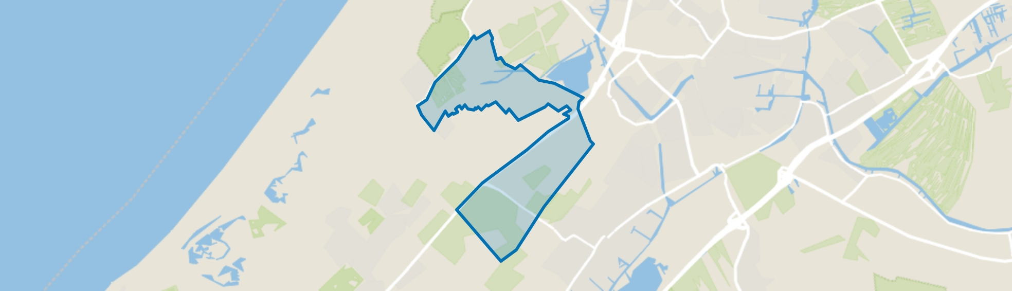 Buitengebied Raaphorst, Wassenaar map