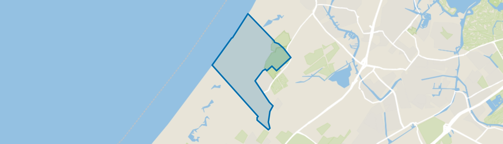 Verspreide huizen Duinrell Wassenaarse Slag, Wassenaar map