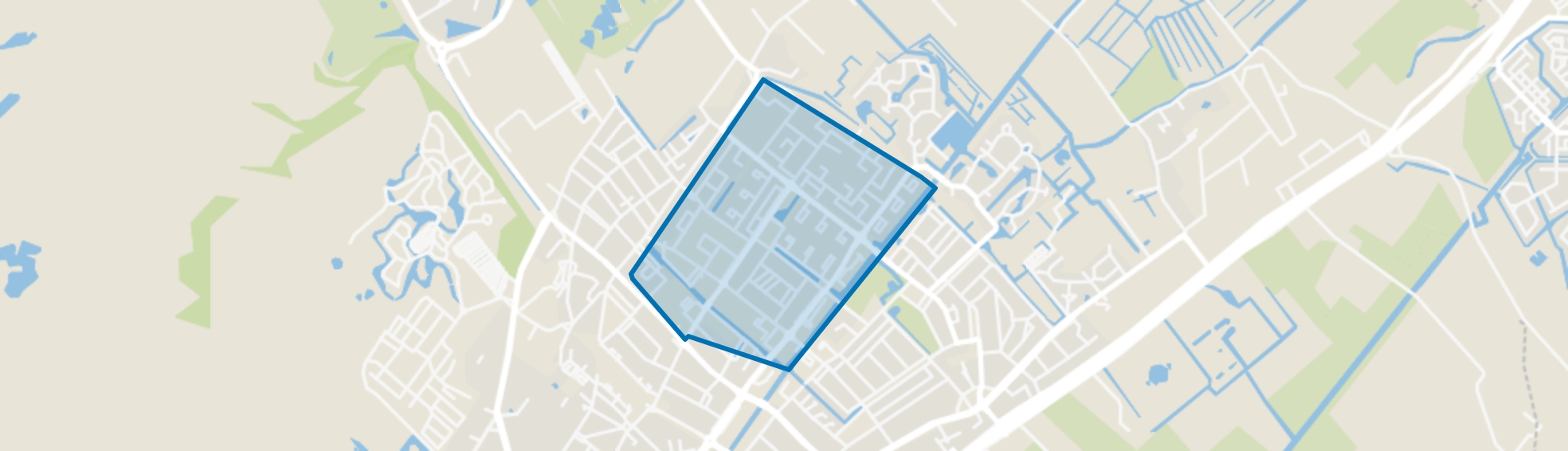 Zijlwatering en haven, Wassenaar map