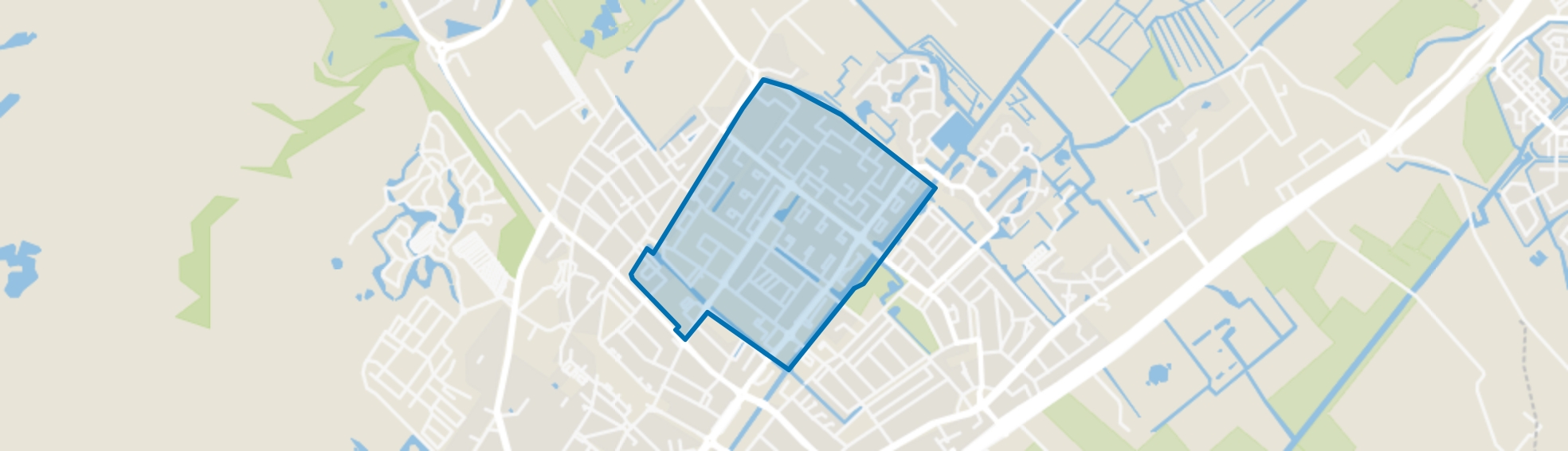 Zijlwatering en haven, Wassenaar map